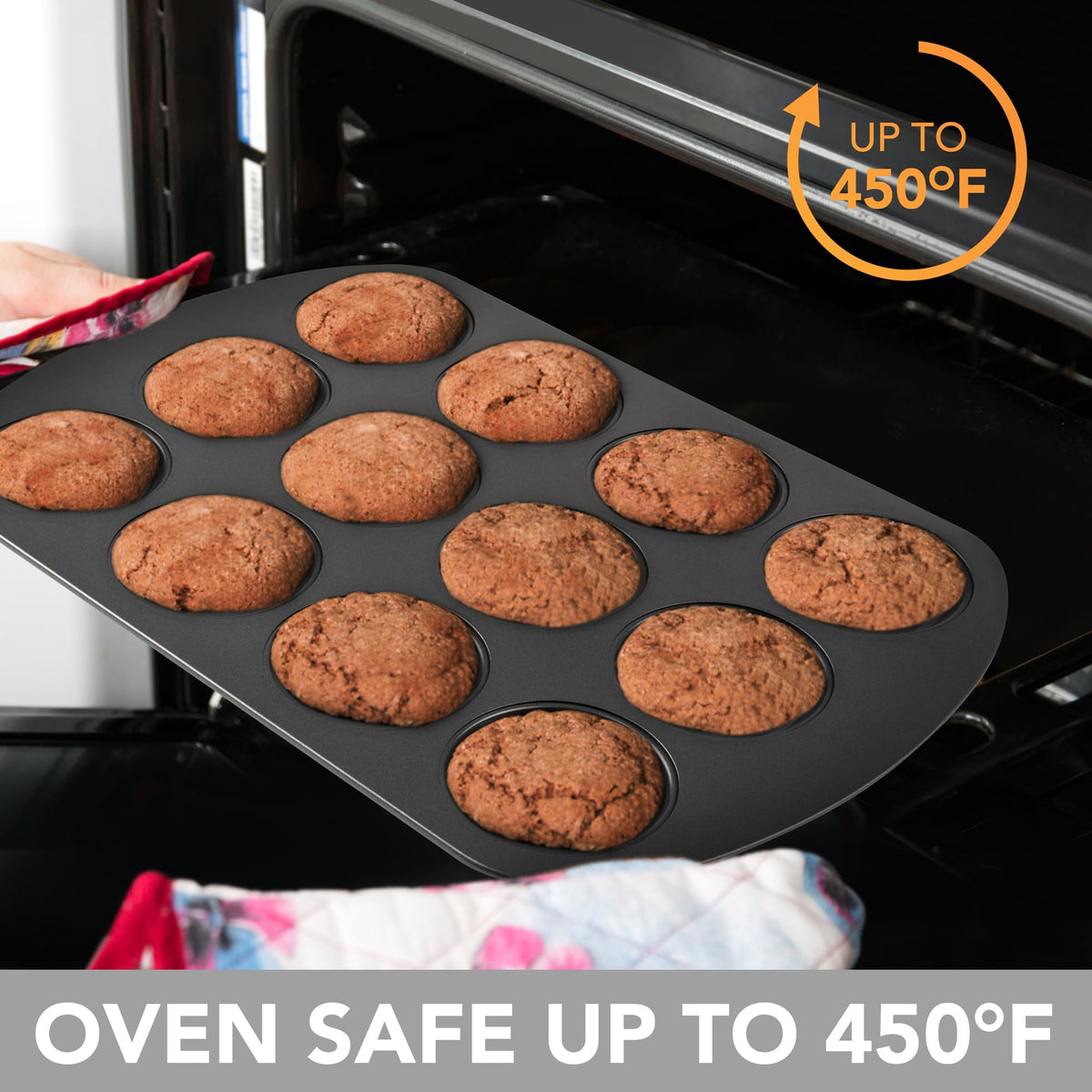 Versatile uses include muffins, eggs, buns and cookies with Tiawudi muffin top pan.
