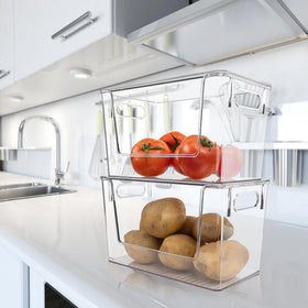 Tiawudi durable shatterproof bin suitable for pantries and laundry.