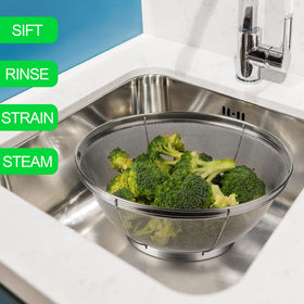 Tiawudi rinse-and-drain strainer ideal for fruits and vegetables.
