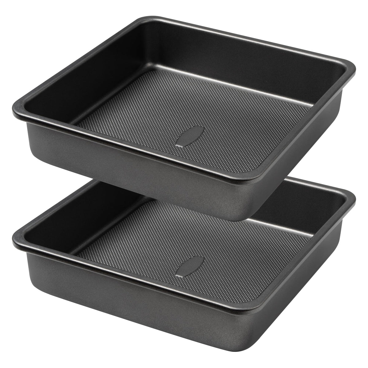 Tiawudi square cake pan interior with diamond texture for even browning.
