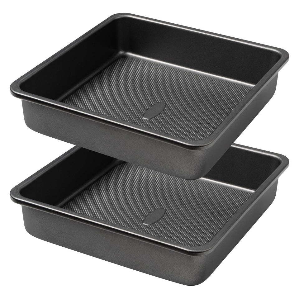 Tiawudi square cake pan interior with diamond texture for even browning.