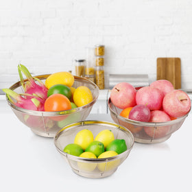 Tiawudi stainless steel colander with 18/8 construction for rust-free performance.