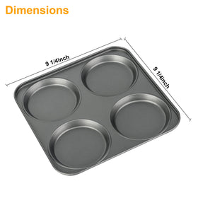 Tiawudi three-pan bakeware set layout suitable for muffins, buns, and mini cakes