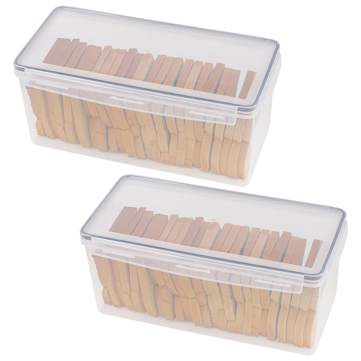 Tiawudi bread box with closed lids showing secure seal for freshness.