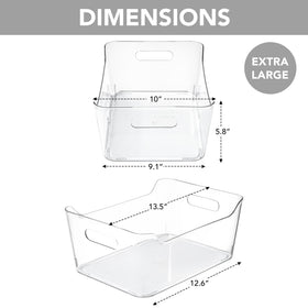 Tiawudi X-Large storage bin with clear view for quick access.