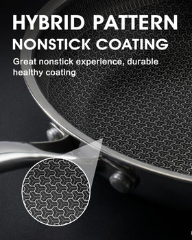 Tibbicc aluminum core with double stainless steel layers, for even heat.