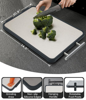 Tibbicc board silicone edge keeps it stable on busy counters.