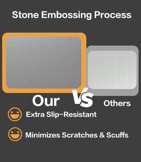 Tibbicc titanium board textured surface, non-porous and hygienic for safe prep.