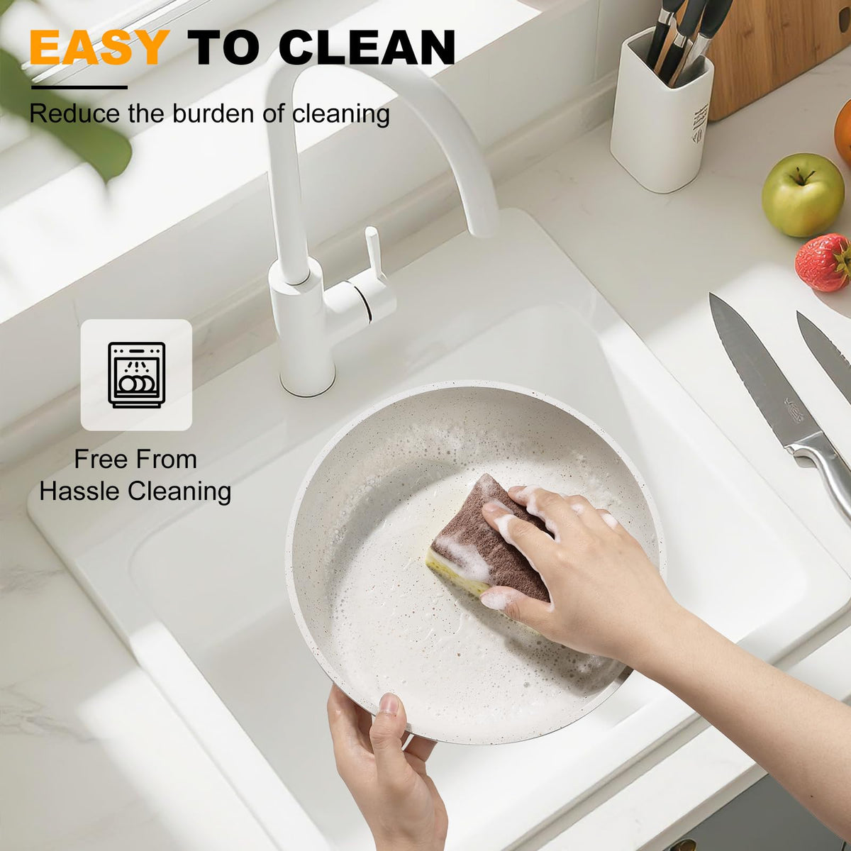 Tibbicc oven-safe cookware up to 600°F for oven-to-table meals.