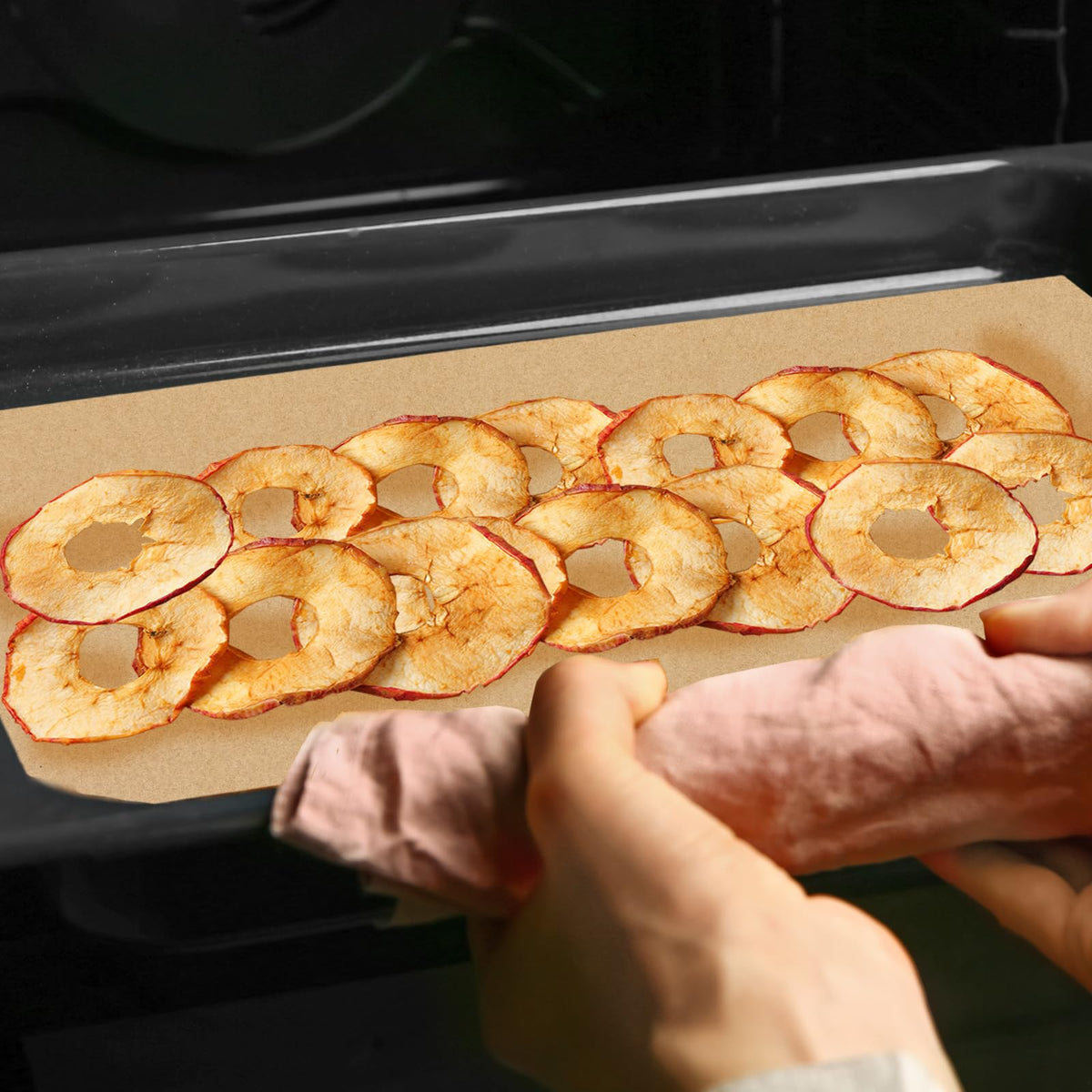 TiciKim disposable tray mats eliminate cleaning between batches after use.
