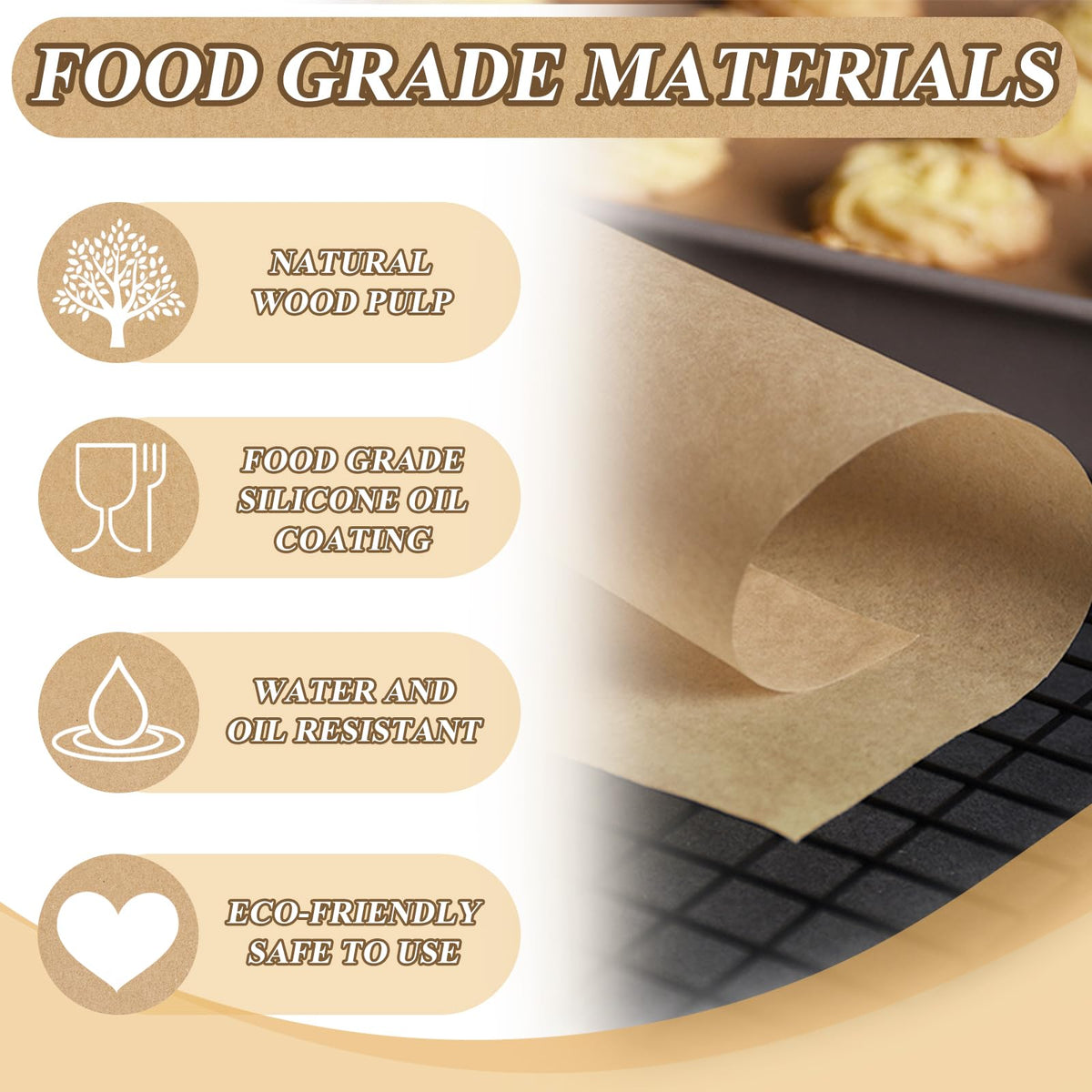 TiciKim thicker 45gsm parchment paper for sturdy freeze-drying sessions.