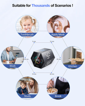 Ticktime Pomodoro Cube ideal for office and study use cases