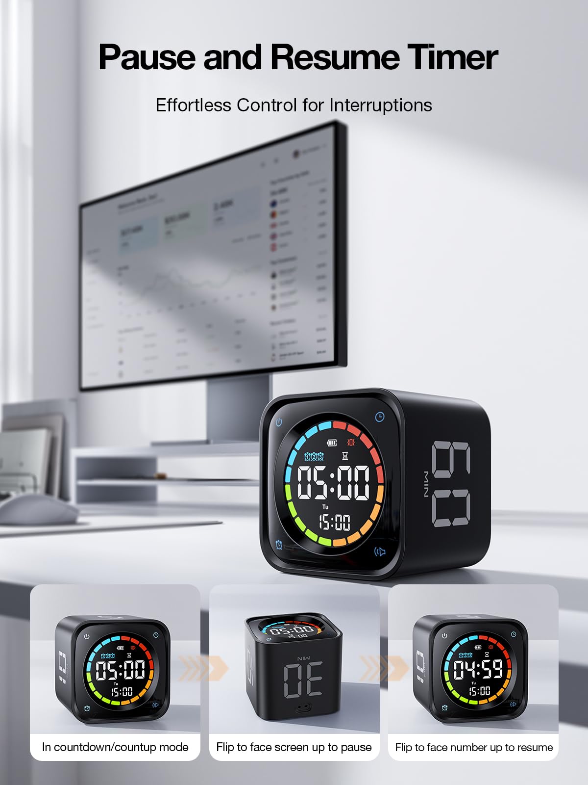 Ticktime TK3 compact portable timer ideal for travel.