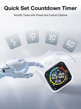 Ticktime TK3 custom countdown display for flexible work-break schedules