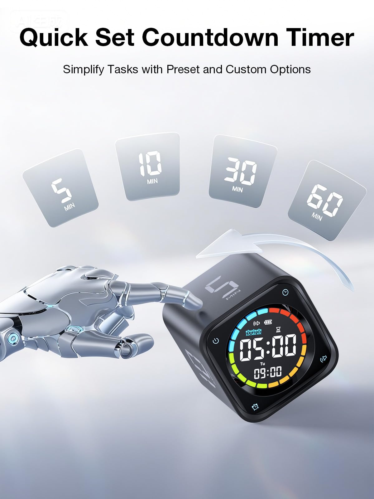 Ticktime TK3 pre-set intervals for quick timing decisions