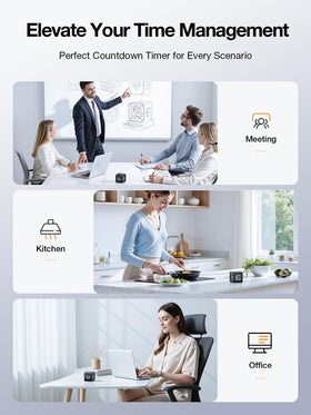 Ticktime TK3 stopwatch mode helps track task duration.