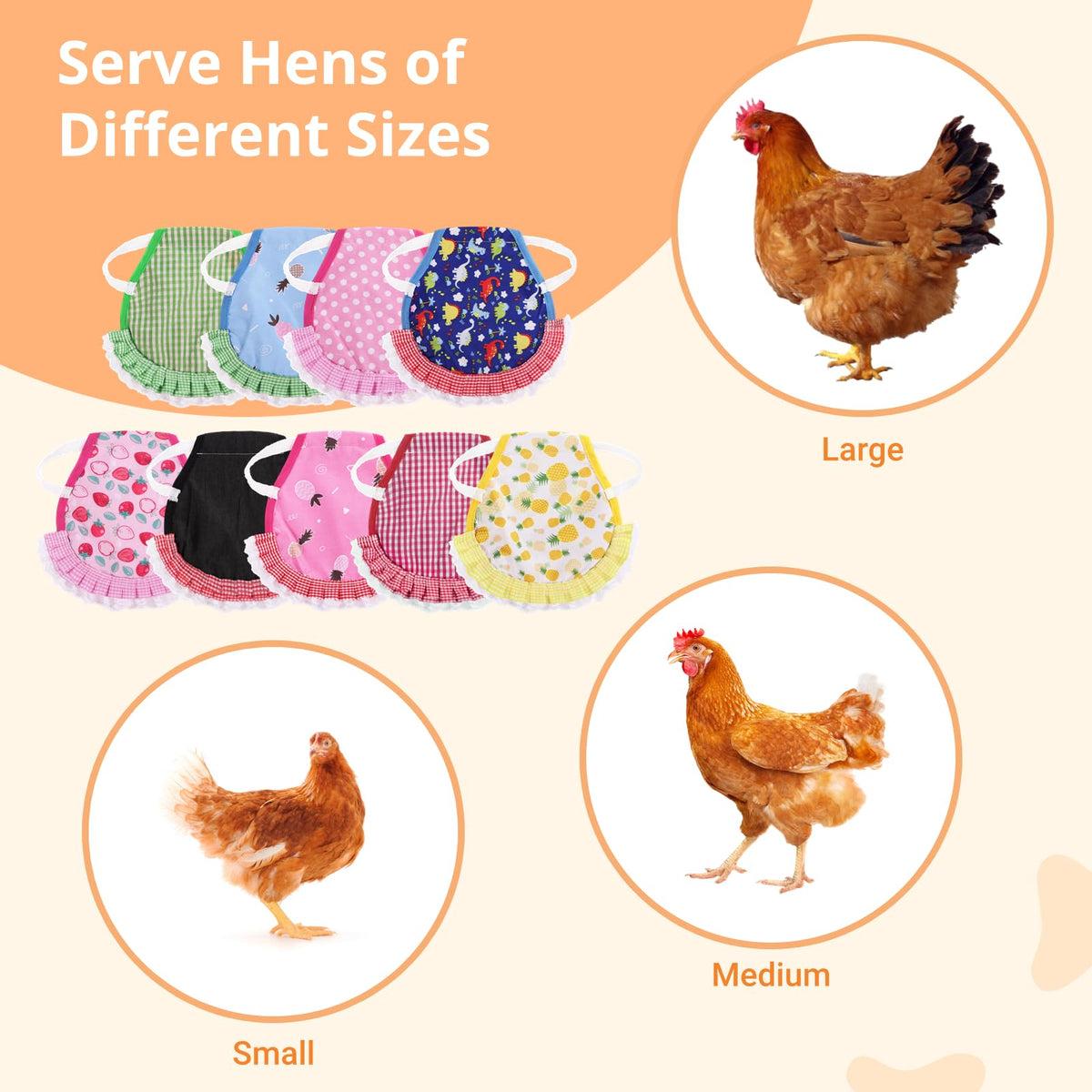Tideme saddle patterns add a playful look to your coop.