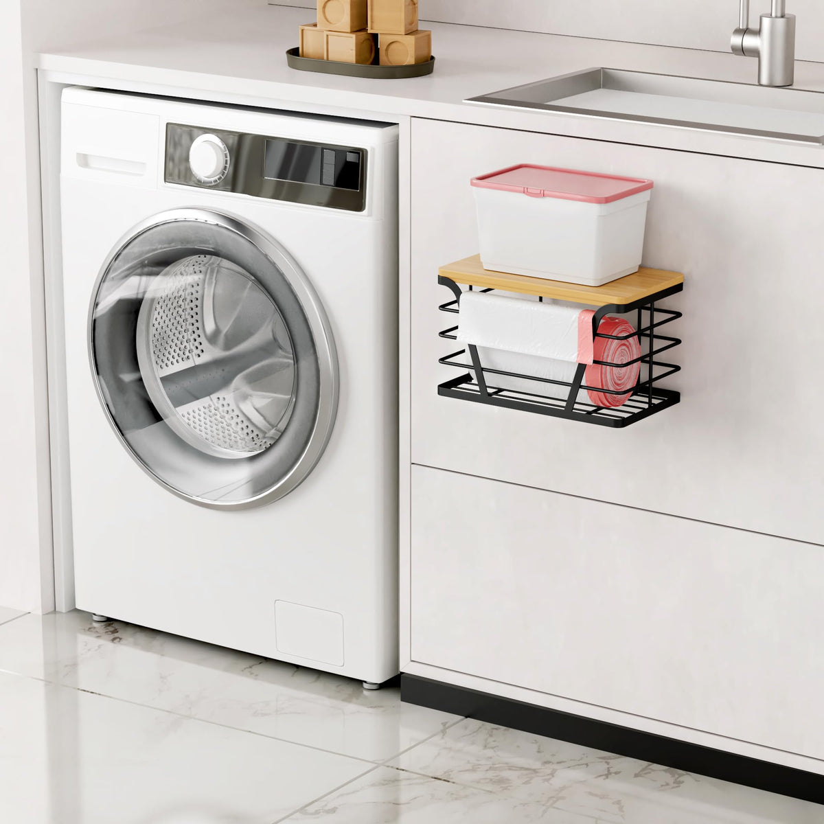 TIDIIABODE narrow bottom design helps prevent unit sliding.