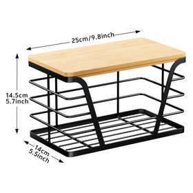 TIDIIABODE removable bamboo top adds natural style and easy cleanup.