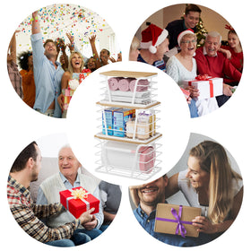 TIDIIABODE wall-mount shelf with adhesive hooks for space-saving organization
