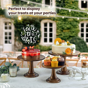 Tidita dessert-tray collection showcases treats with rustic elegance and easy clean up.