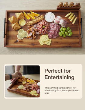 Tidita board displays meats, cheeses, and fruits for a versatile spread.