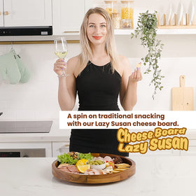 Tidita gift idea wooden lazy susan perfect for weddings or housewarmings.