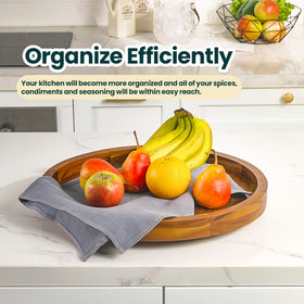Tidita kitchen counter organizer rotating display for easy access.