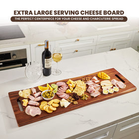 Tidita large rectangular platter for stylish charcuterie display