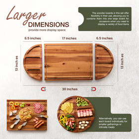 Tidita large rectangular platter highlights cheeses, meats, and fruits beautifully.