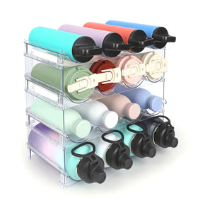 TIDY SAVANT bottle organizer front view showing stable design and easy access