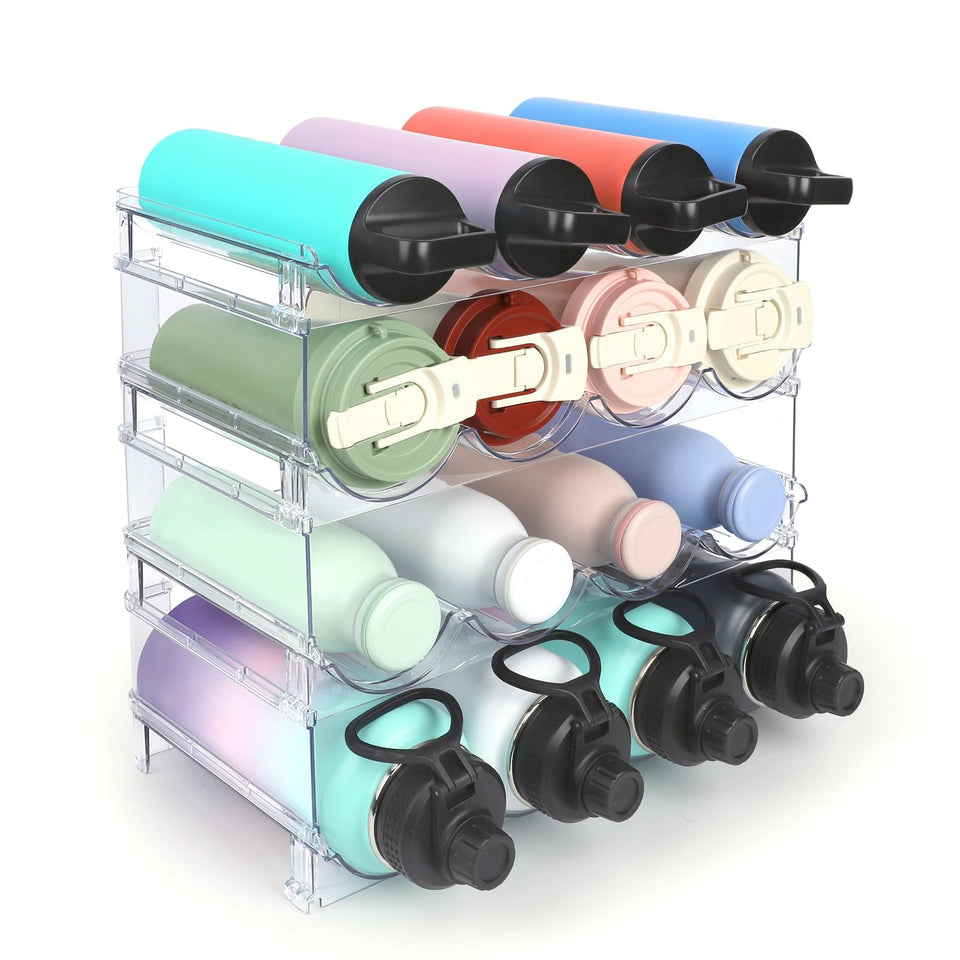 TIDY SAVANT bottle organizer front view showing stable design and easy access