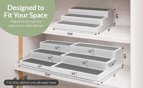 Tidy Train cabinet pantry organization keeps spices neatly arranged for quick access
