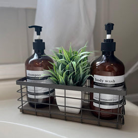 TIEYIPIN pantry organizer basket neatly stores dry goods and sachets.