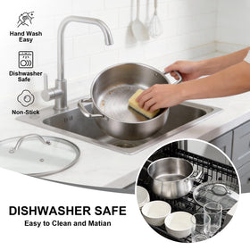 Tifanso dishwasher-safe stock pot for easy cleanup