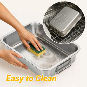 Tifanso roasting pan induction-compatible heats evenly on induction stoves