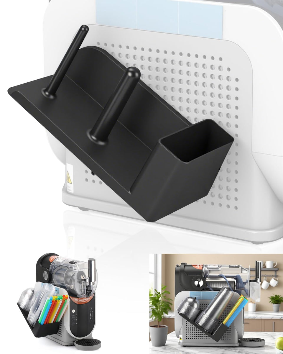 Tiga cup organizer mounted on Ninja FS301 side for easy access.