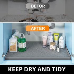 TigeJoy 3 mm thick leak-proof silicone mat for cabinet protection