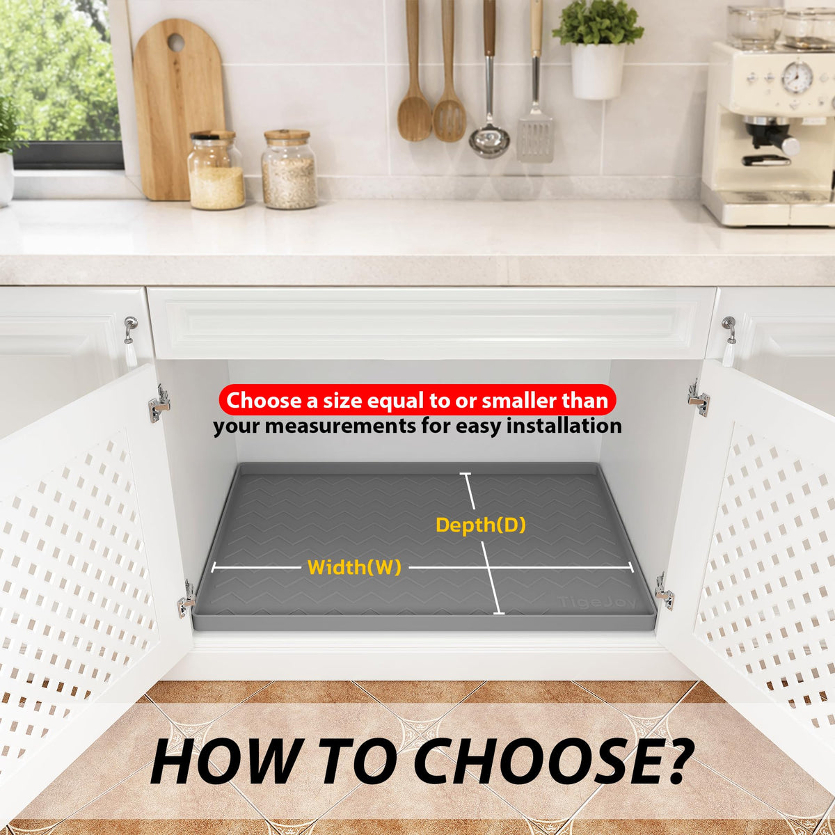 TigeJoy multi-use mat works as boot tray or dish liner.