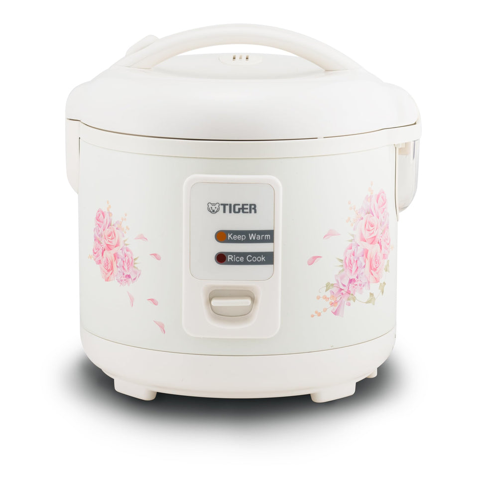 Tiger JAZ-A10U-LF rice cooker with 5.5-cup capacity for family meals.