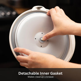 Tiger JAZ-A10U-LF keeps rice warm up to 12 hours for serve-ready meals.