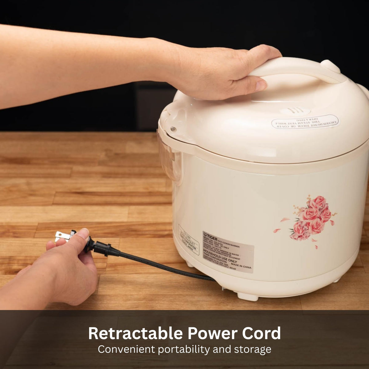 Tiger JAZ-A10U-LF scratch-resistant inner pot supports long-lasting cooking performance.