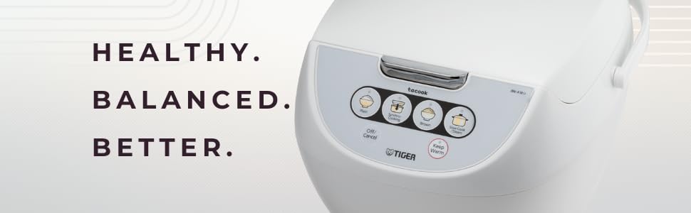 Tiger JBV-A18U-W non-stick inner pot for easy cleaning.