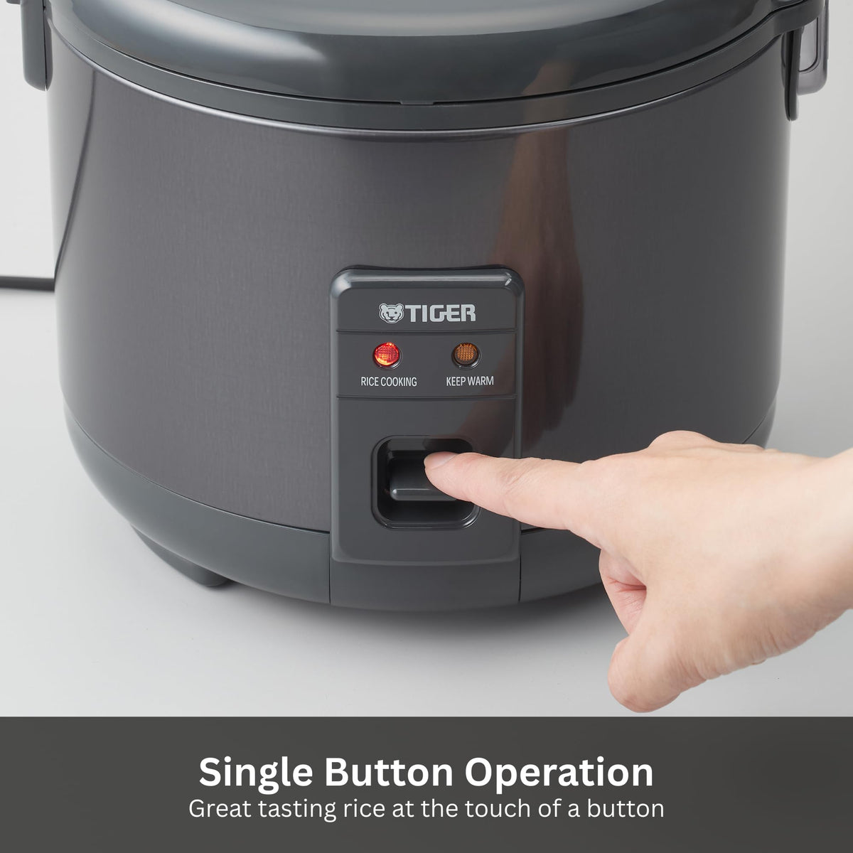 Tiger JNP-S18U-KY side with cord retracted demonstrates space-saving convenience.