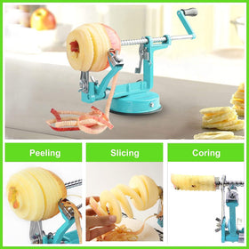 Tigwin Apple Peeler Blue removable potato blade adds versatility.