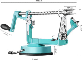 Tigwin Apple Peeler Blue stainless blades deliver clean, precise slicing.