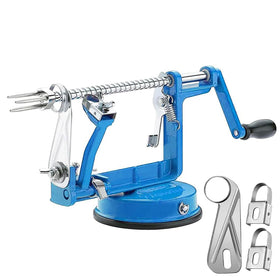 Tigwin Apple Peeler Corer in lake blue with durable alloy for efficient prep.