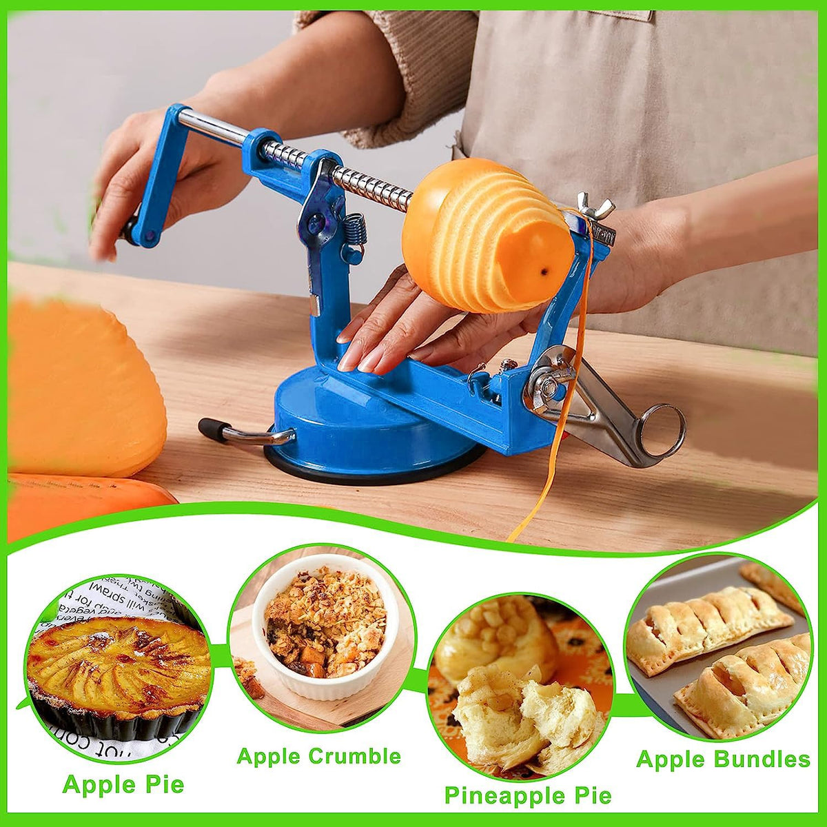 Tigwin Lake Blue Apple Peeler for daily kitchen prep.