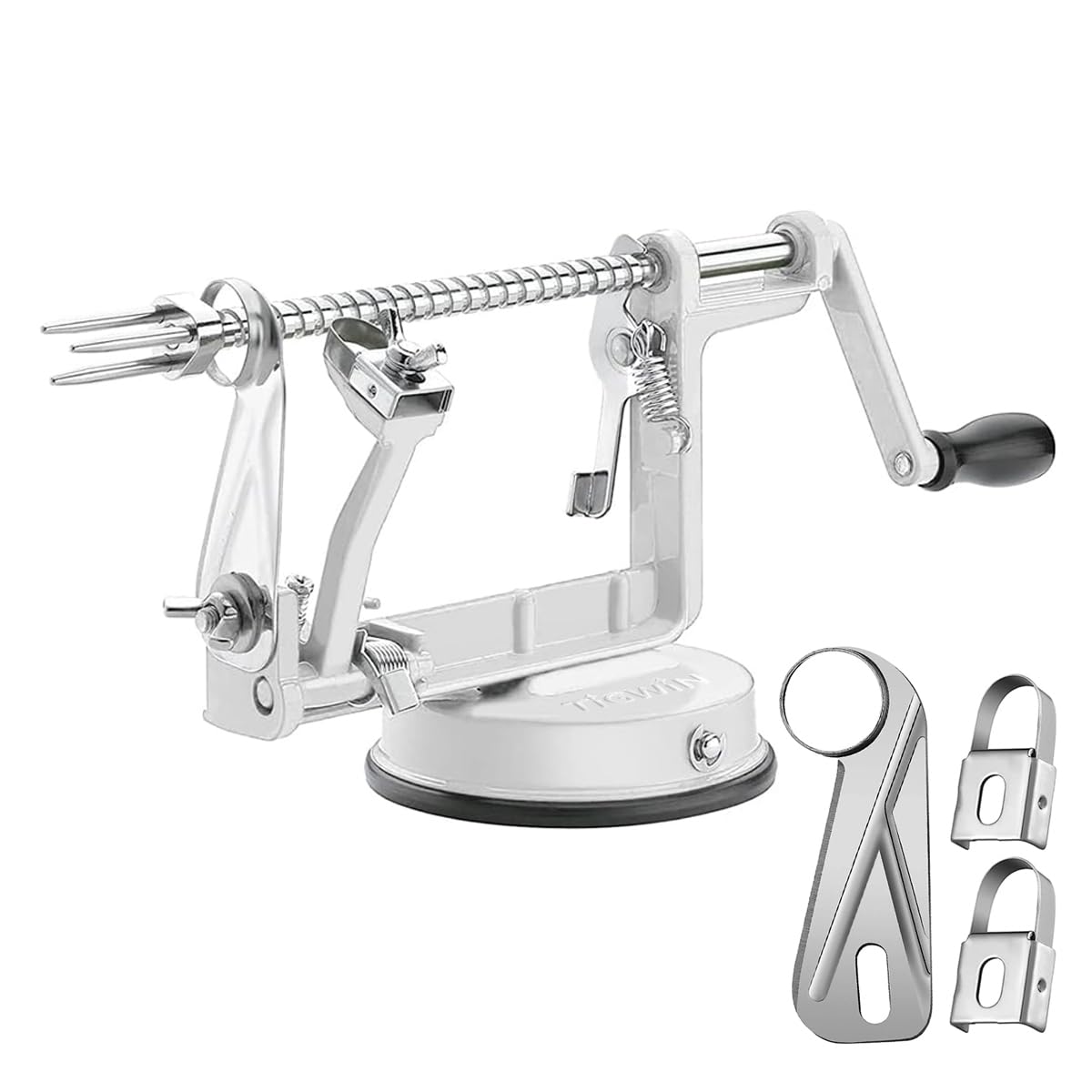 Tigwin apple peeler slicer chrome alloy base for durable kitchen prep