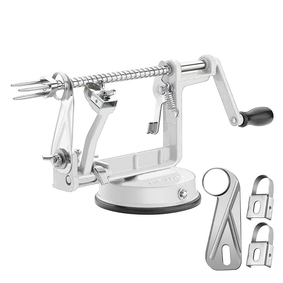 Tigwin apple peeler slicer chrome alloy base for durable kitchen prep